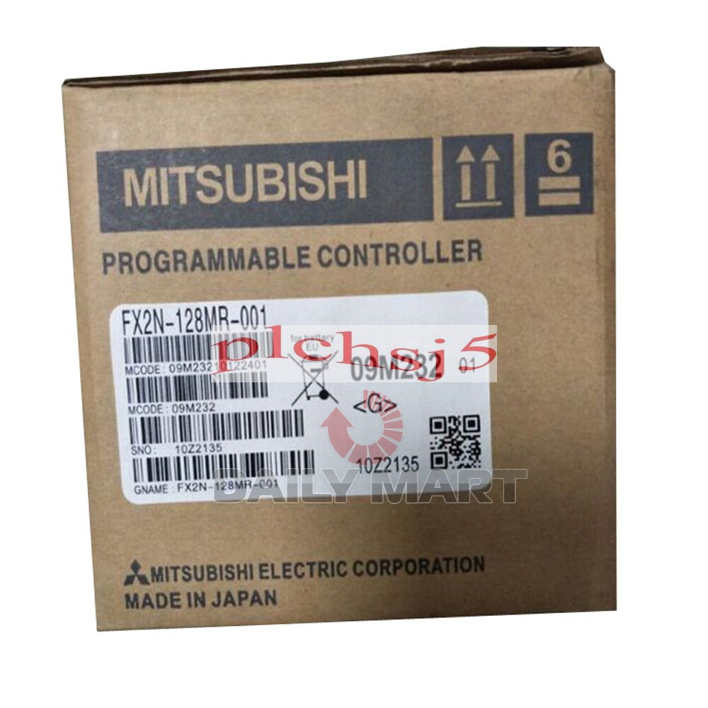 New In Box Mitsubishi FX2N-128MR-001 PLC Programmable Controller
