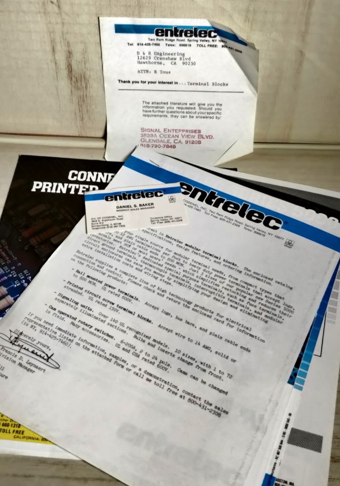 1985  ENTERLEC catalog modular terminal blocks  C3