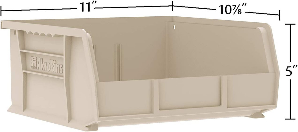 Akro-Mils 30235 Akrobins Plastic Storage Bins, Space-Saving Stackable Bins for G