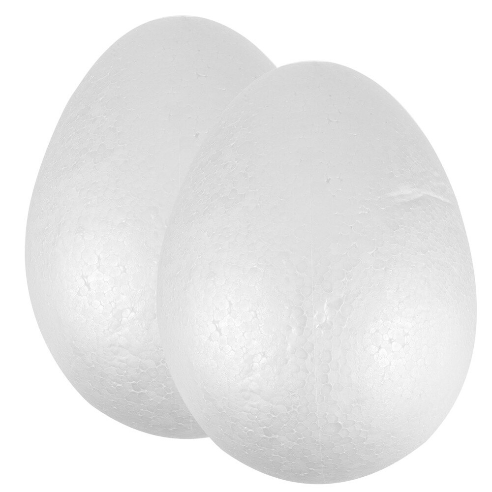 2pcs Kids Drawing Eggs Decoration Polystyrene Eggs Chicken Toy