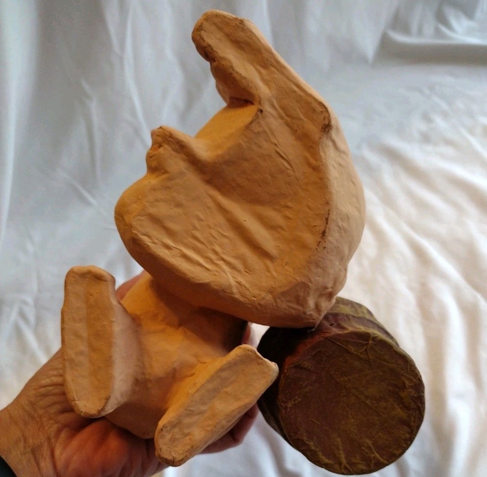 Paper Mache Hugging Pigs Planter