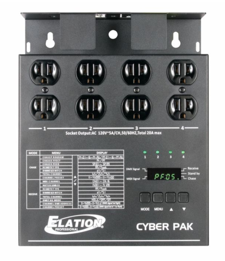 Elation Cyber Pack - 4 Channel Dimmer Pack