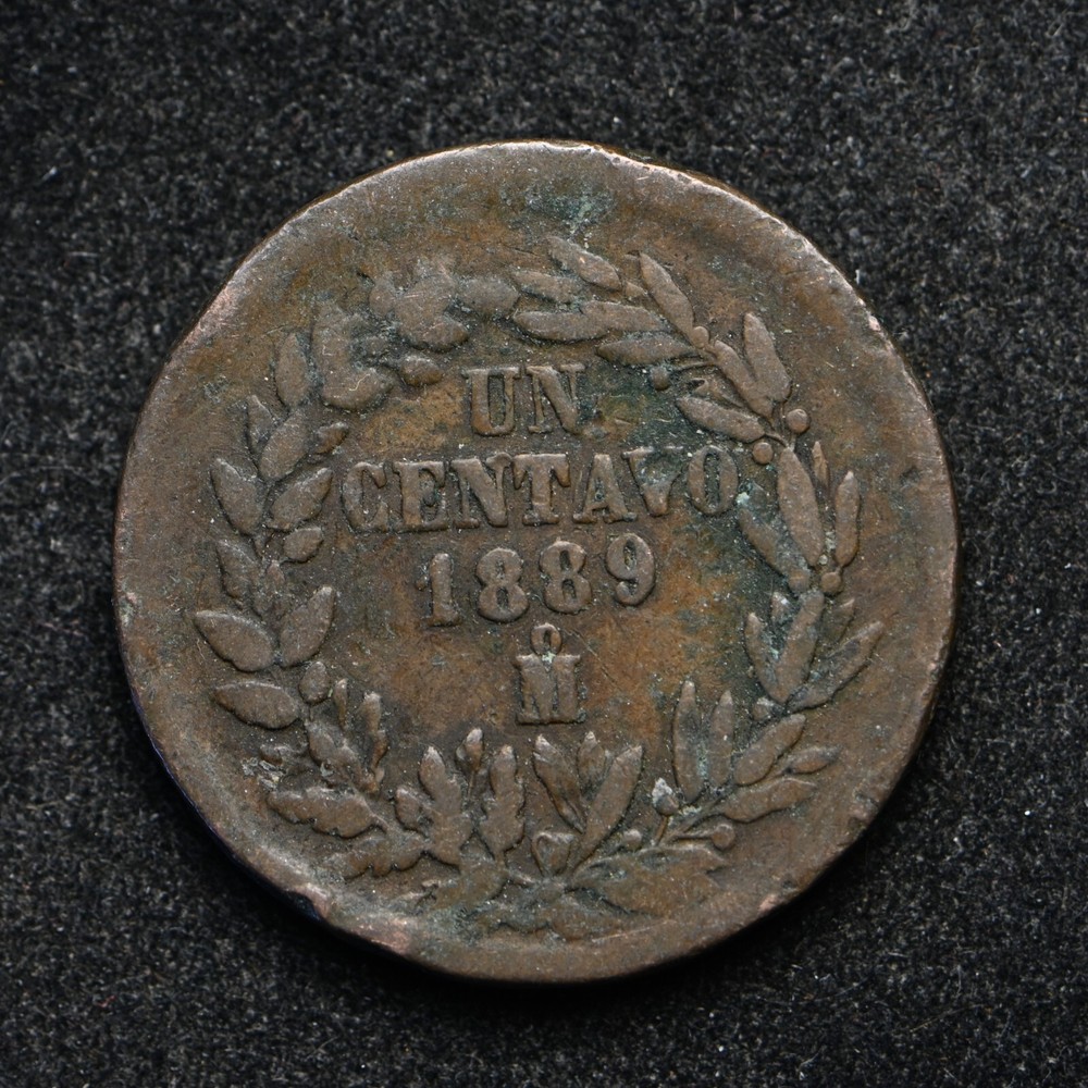 1889-MO Mexico Un Centavos (bb18109)