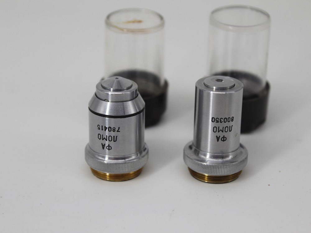 Rare LOMO Microscope MFA-2 Negative Phase Contrast 2 objectives #CR4