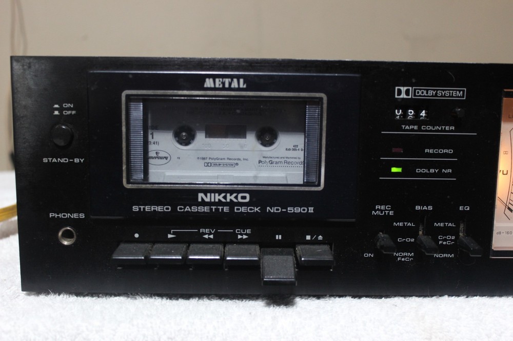 Nice Nikko ND-590II Cassette Deck Please Read
