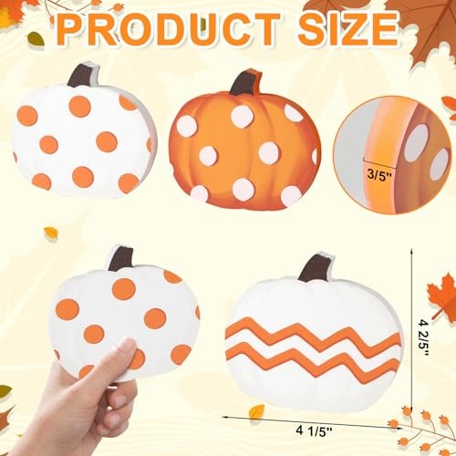 COCHIE Fall Decorations for Home Indoor, Thanksgiving Table Decor, Pumpkin