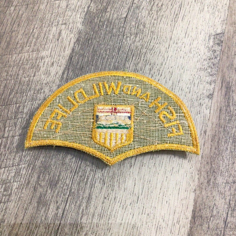 Fish & Wildlife Alberta Canada Patch Embroidered