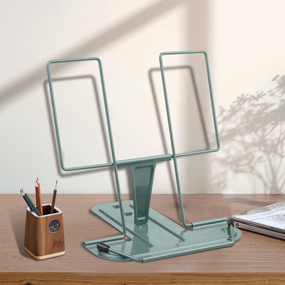Morandi Green Ergonomic Book Document Stand Adjustable Lightweight Portable