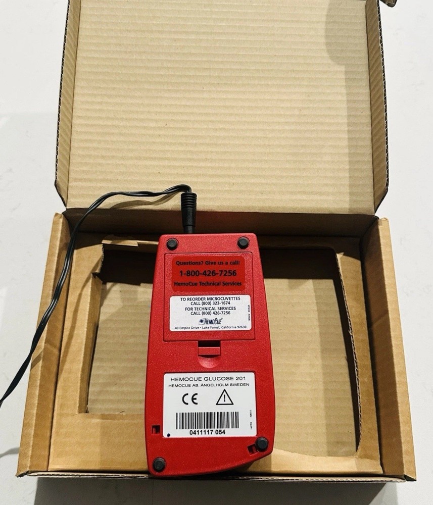 HEMOCUE Glucose 201 Analyzer with AC Adapter