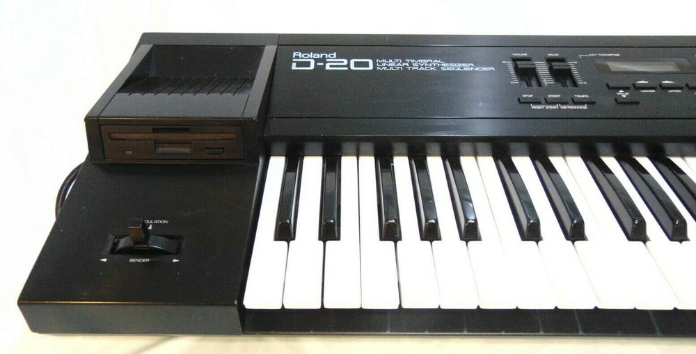 Roland D-20 Multi Timbral Linear Synthesizer Multi Track Sequencer Keyboard