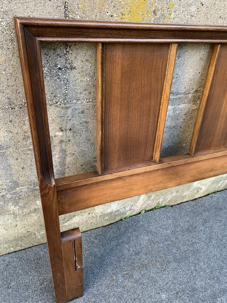 Mid Century Danish Modern Full Queen Walnut Headboard