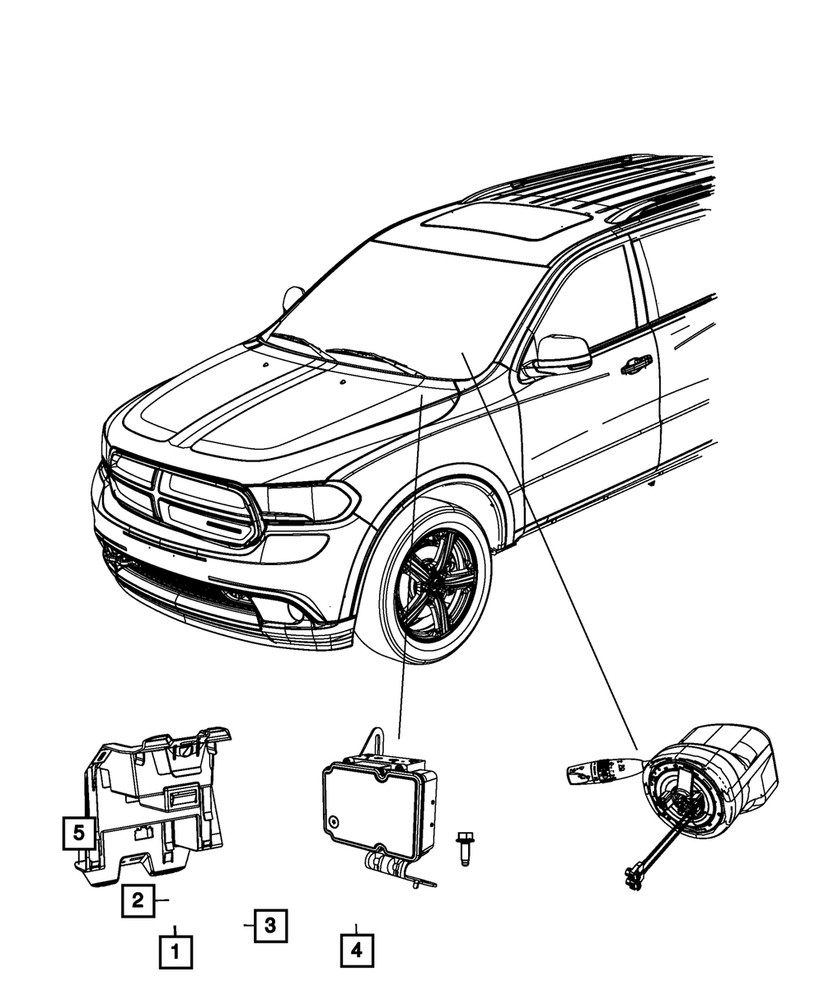 Genuine Mopar Anti-Lock Brake System Module 68347100AA