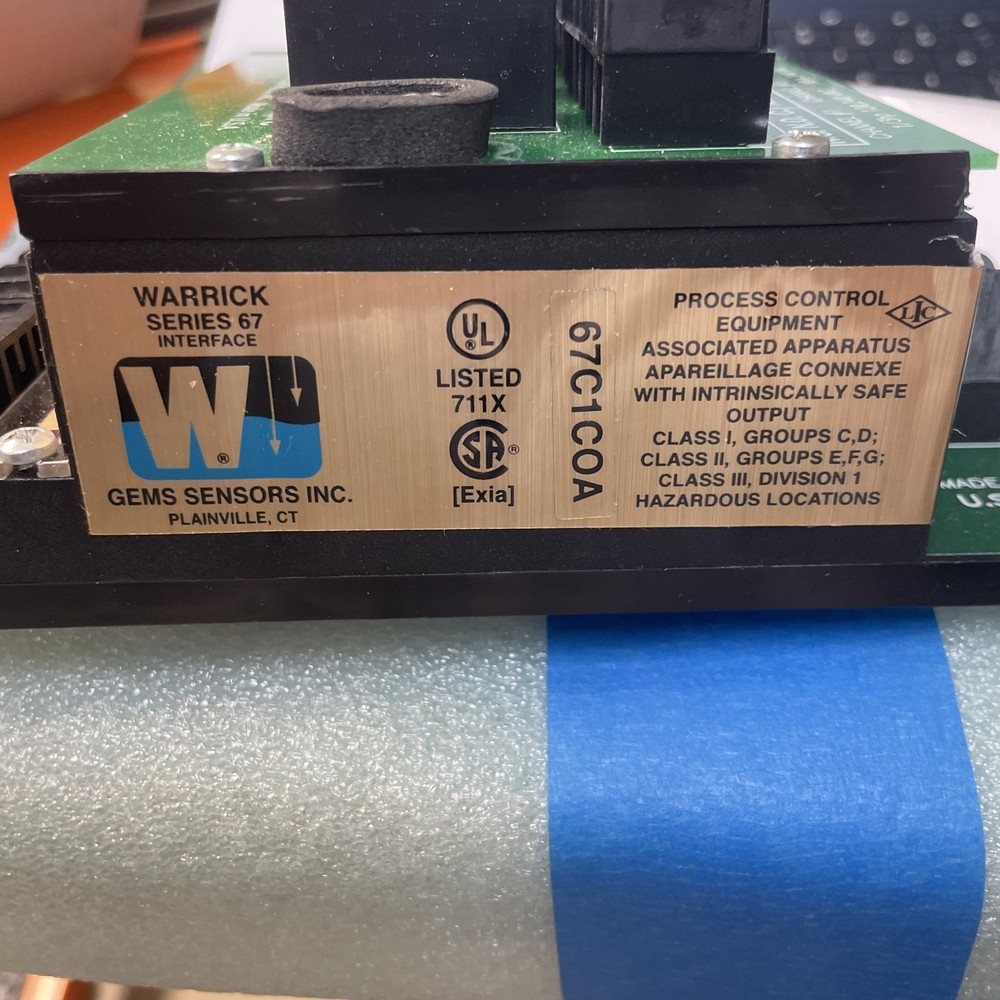NEW GEMS SENSORS Warrick Series 67 Interface 67C1C0A