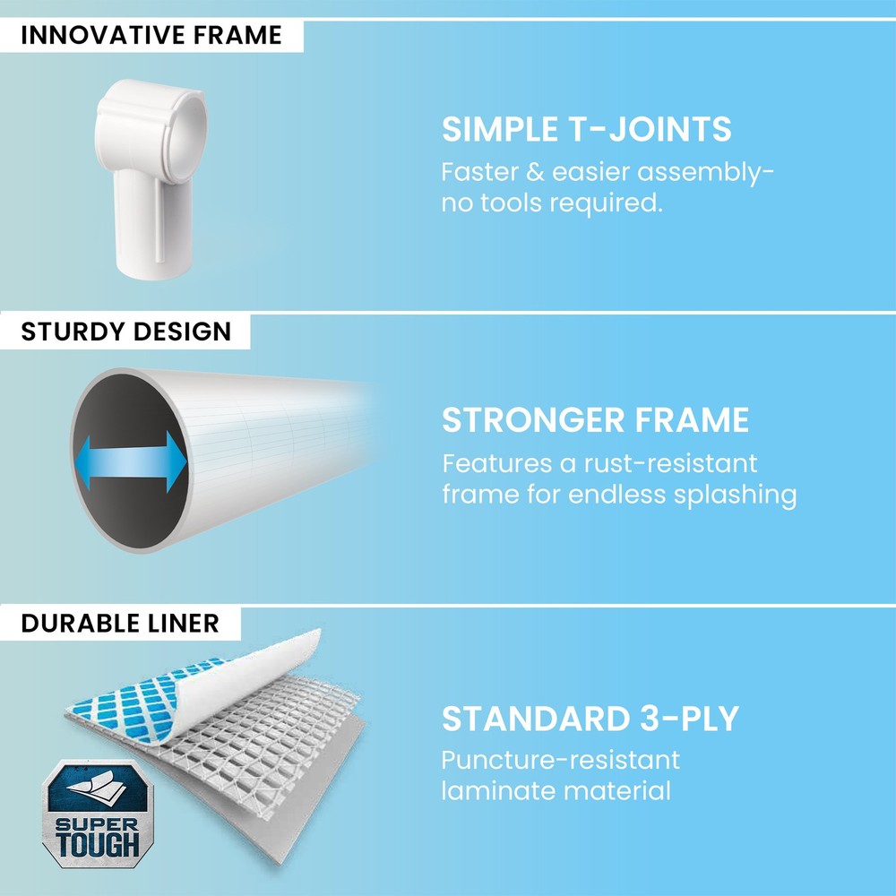 INTEX 8.5ft x 26in Rectangular Frame Above Ground Backyard Swimming Pool, Pink