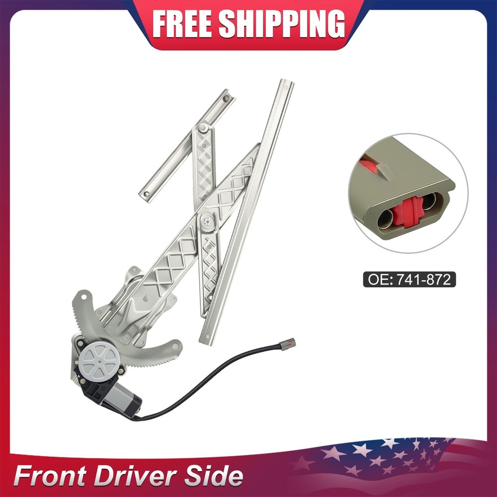 Window Regulator with Motor Front Left Fits Ford Expedition 1997-2002 4.6L 5.4L