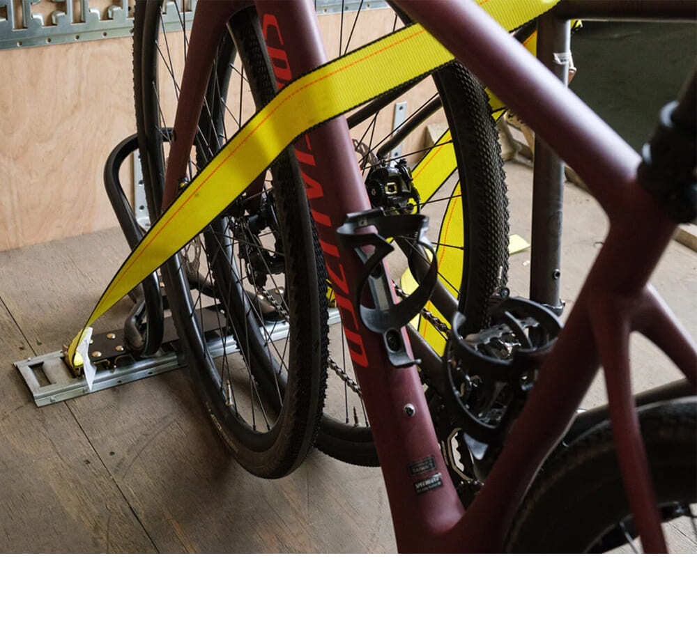 (2 Pack) 7" Motorcycle Wheel Chock Steel for E-Track / X-Track System - Black