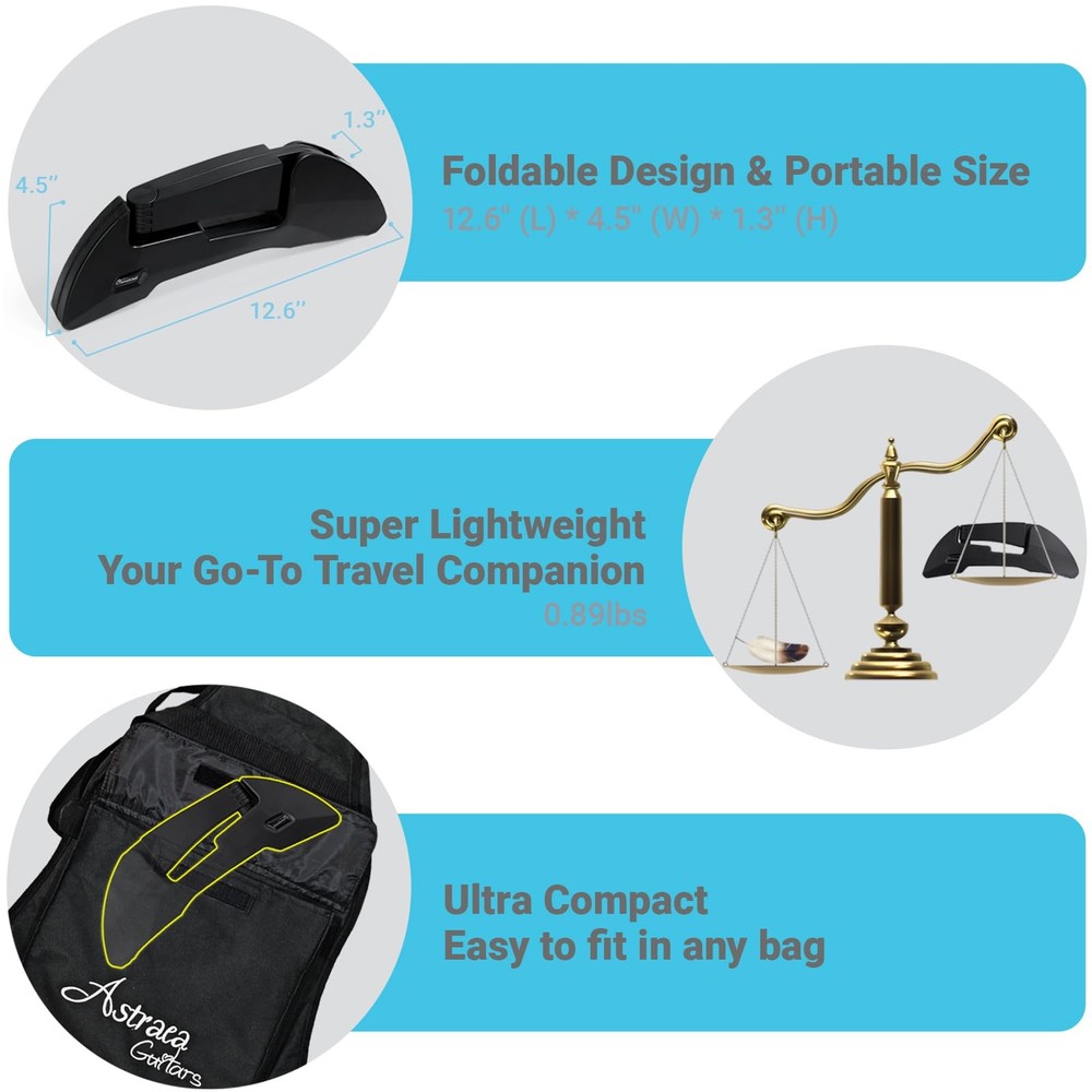 Guitar Stand, Foldable Guitar Stand with Adjustable 2-Width, Sturdy Electric ...