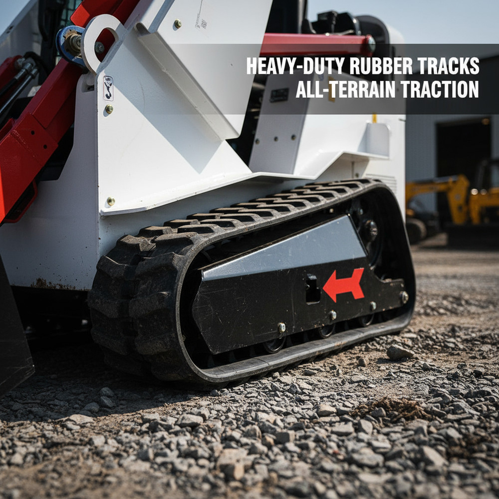 Mini Skid Tracked Steer Loader, 13.5HP B＆S GAS Engine-RIDE-ON，Pilot Control