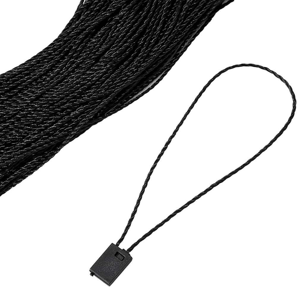 1000 Pcs Nylon Hang Tag String Snap Lock Pin Loop Fastener Hook Ties Tag Strings