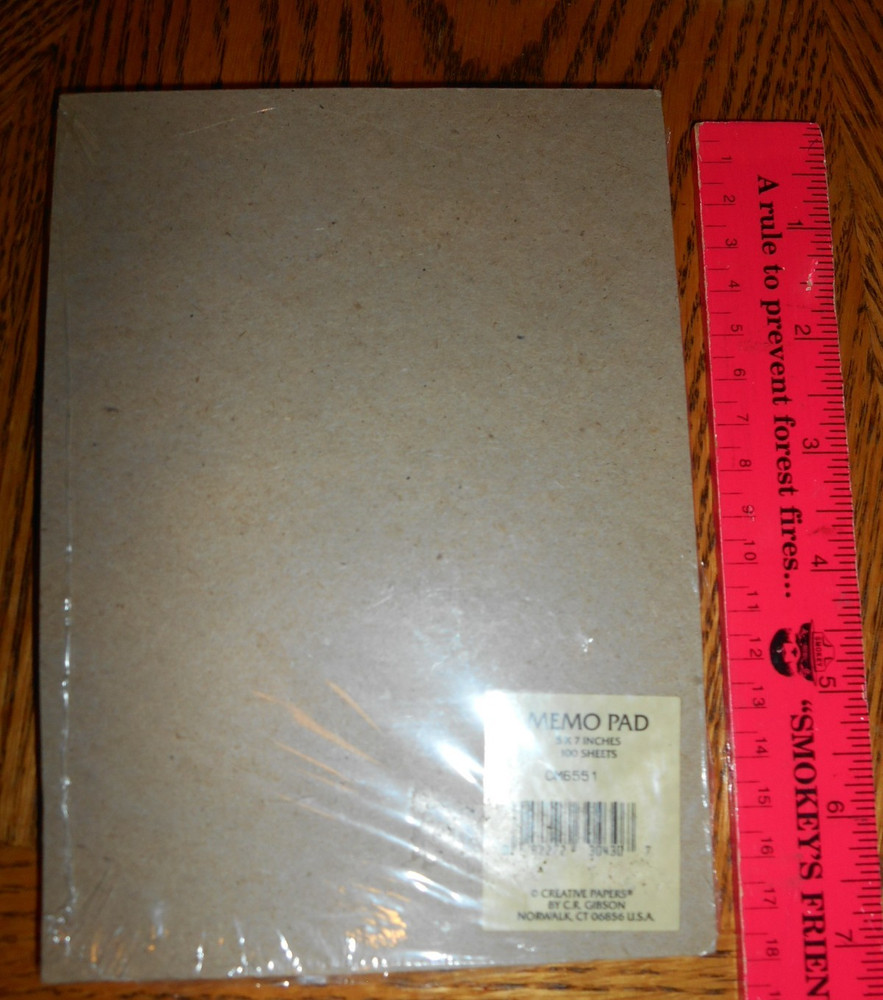 VTG Gibson Creative Papers Memo Pad Notepad Pastel SEASHELLS 100CT Scripture