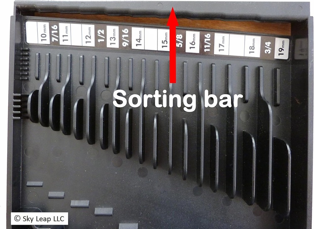 Black Wrench Organizer – Tool Storage Rack Holder