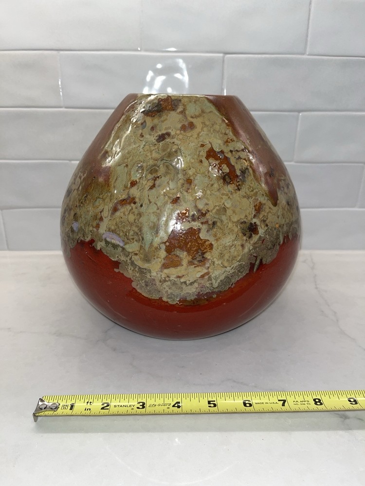 Vase Drip Glaze Pottery