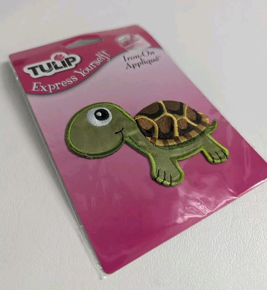 Tulip Express Yourself Iron On Applique: Turtle