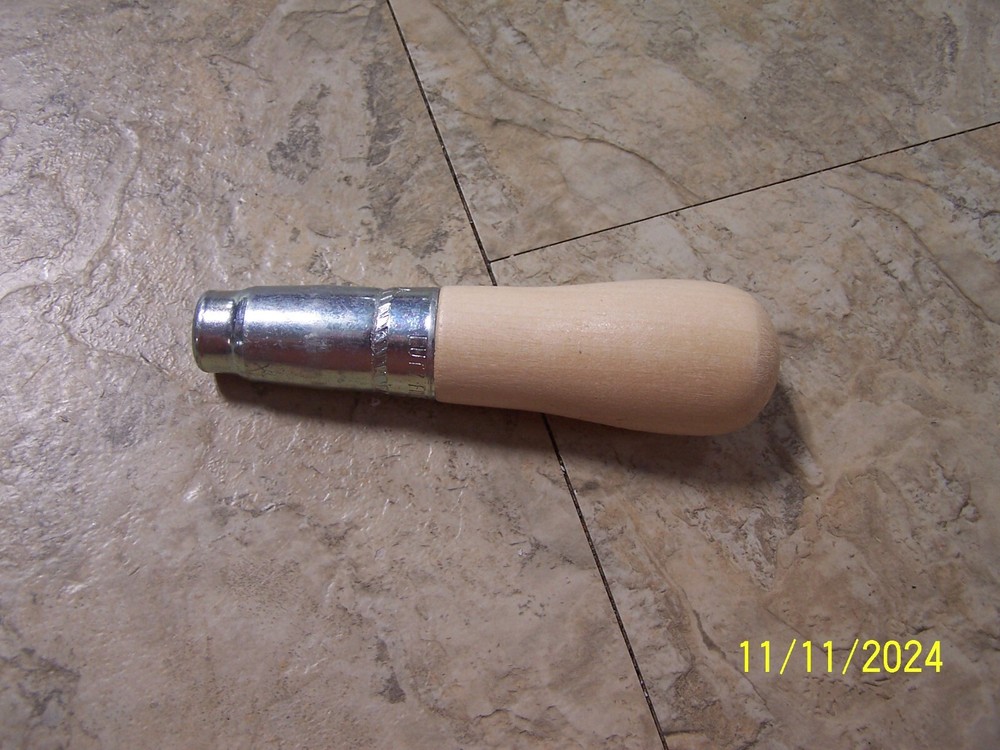 Lutz File & Tool Co. Wooden Long Ferrule File Handle New!