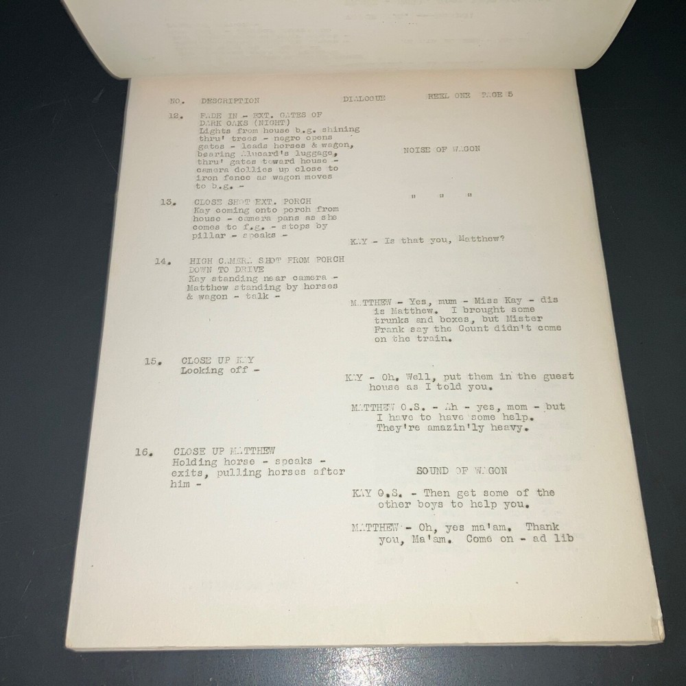 SON OF DRACULA (3/5/43) Rare Universal File Continuity Script + Trailer Script!!