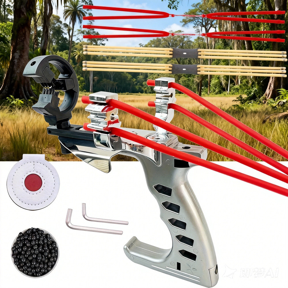 Multi-Function Survival Slingshot Arrow Launcher Backyard Target Practice