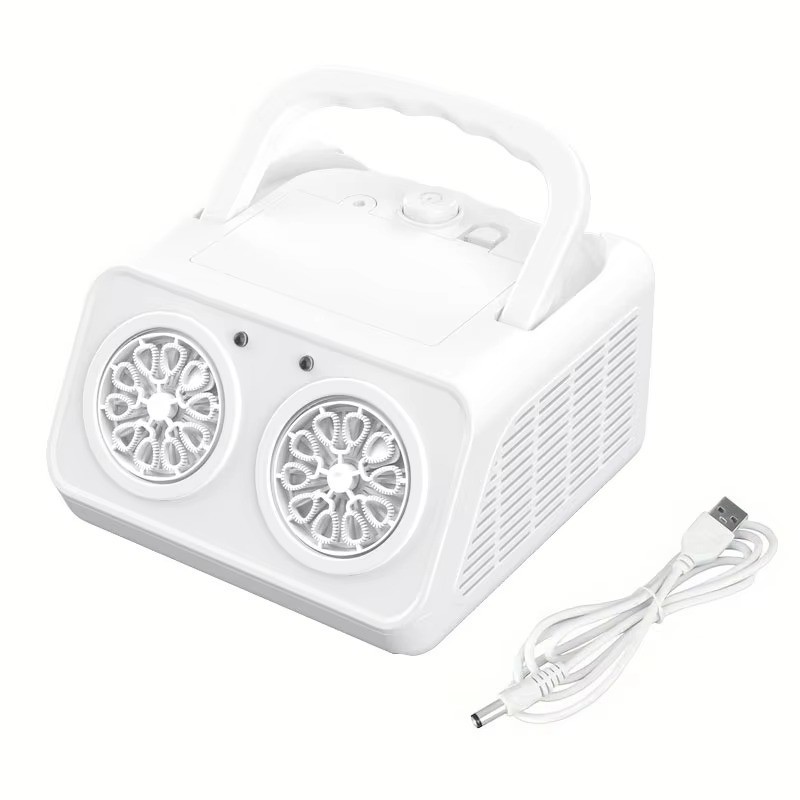 Automatic Bubble Machine Upgrade Bubble Blower with 2 Fans, 20000+ Bubbles