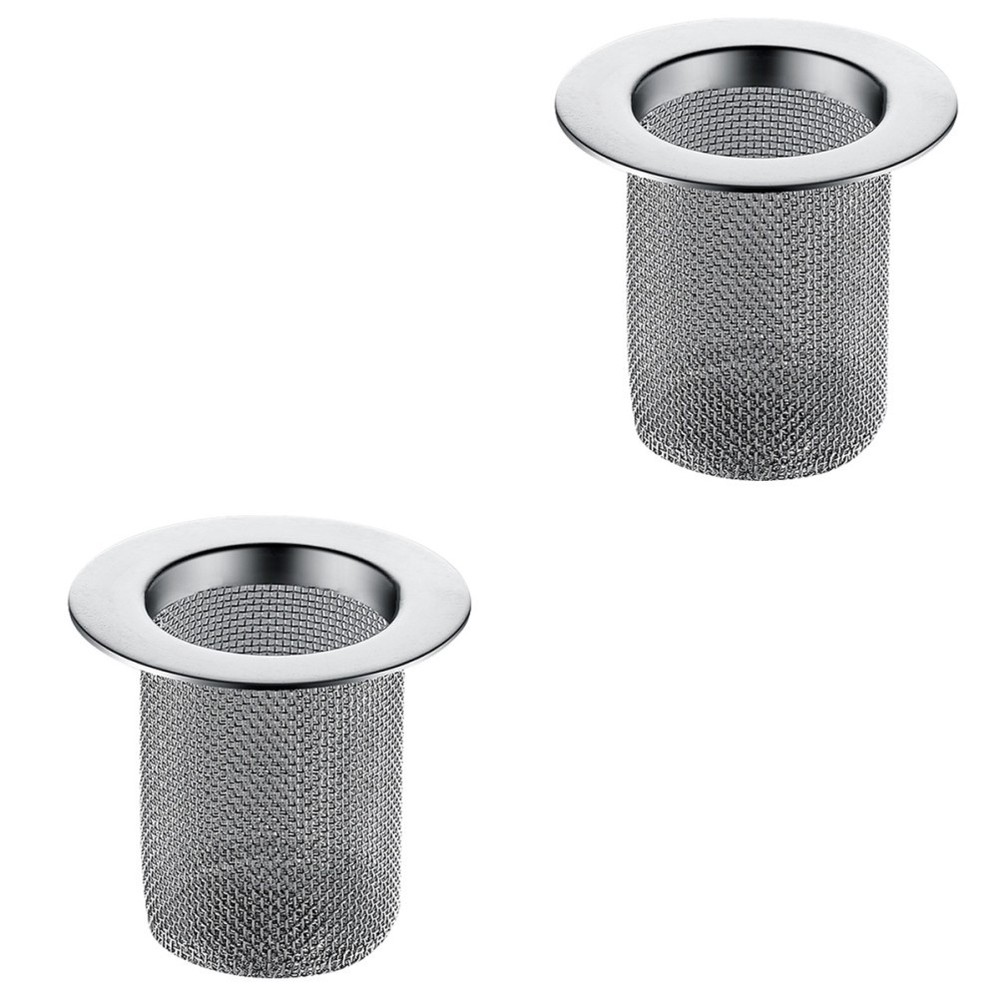 2 Pack Filter for Wash Basin Basket Kitchen Sink Drainage Strainer