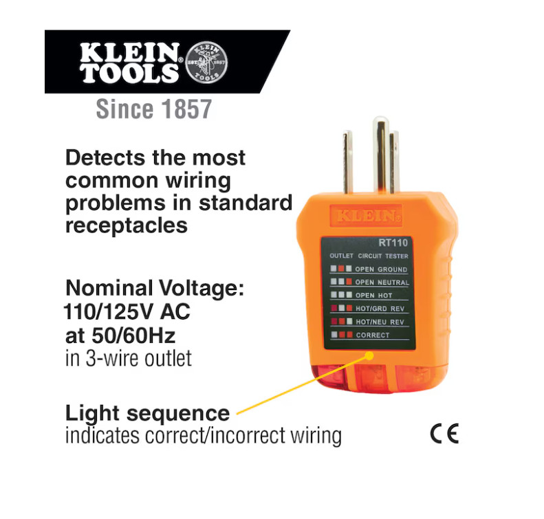 Klein Tools Test Kit – Multimeter, Voltage & Outlet Tester
