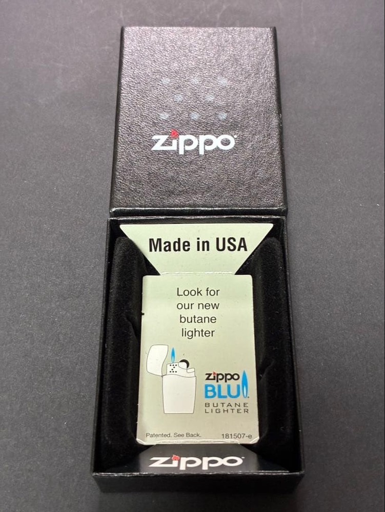 Zippo Hi-Lite Inazuma Menthol Yellow Double Sided Processing Lighter Regular