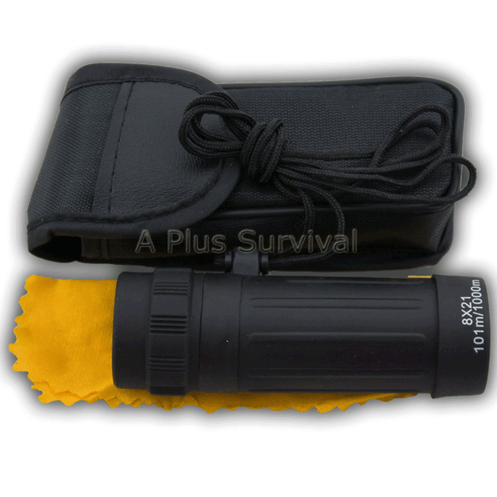 Monocular and Carrying Case for Survival Kits 8 x 21