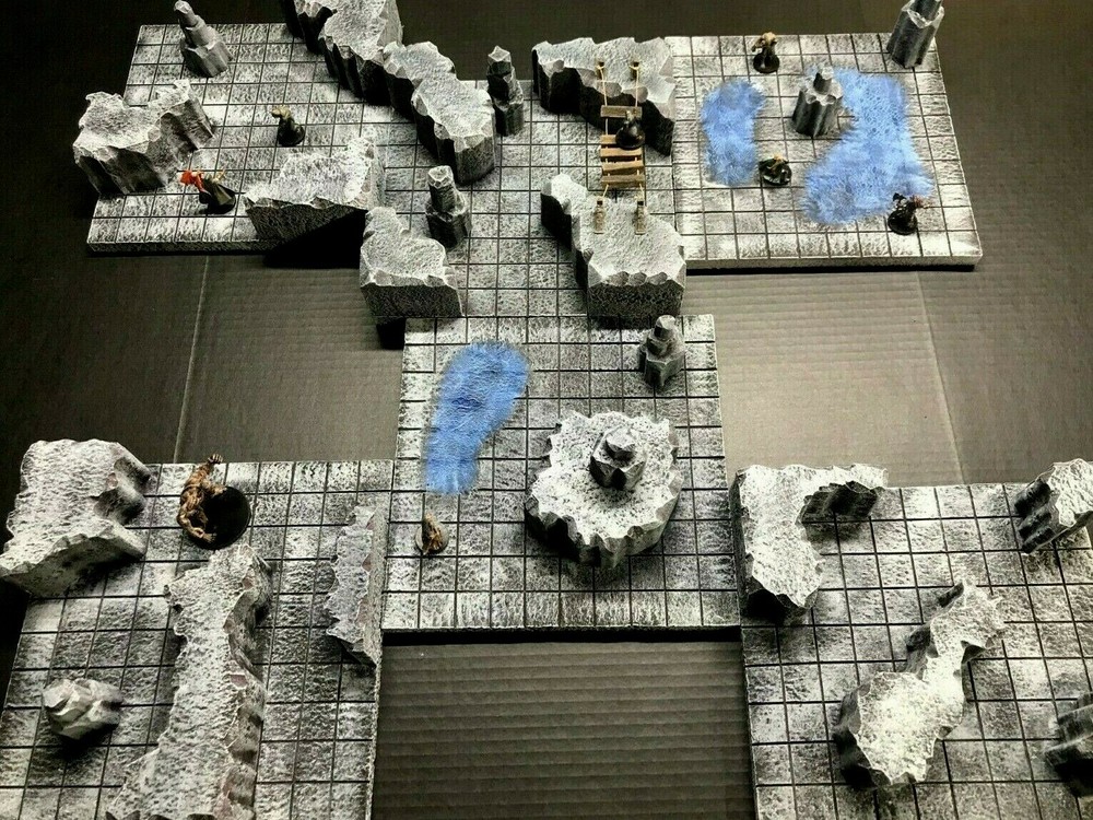 Dungeon Caverns Set 28mm Dungeons and Dragons Pathfinder d&d Terrain Scenery