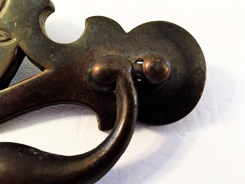 Antique Hardware Brass Chippendale Colonial drawer pull 3"centers