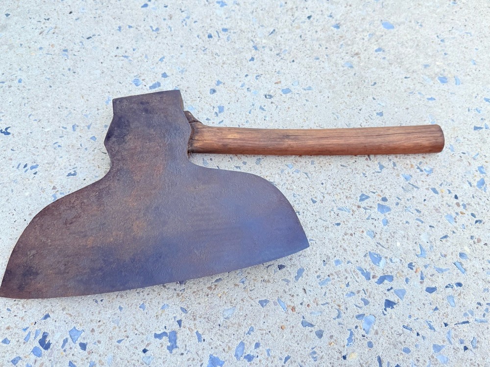 Antique Broad Axe 13 in. Signed Large