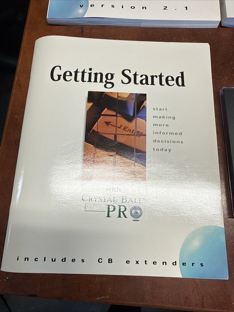 Decisioneering Crystal Ball Software Windows Version 4.0g Tutorials CD Books