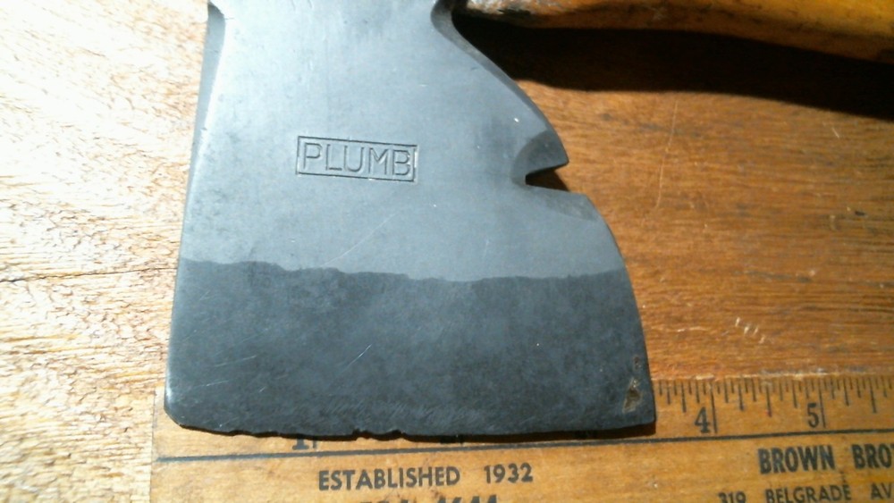 Plumb Carpenter Hatchet Hammer Axe Half Hatchet Original Handle?