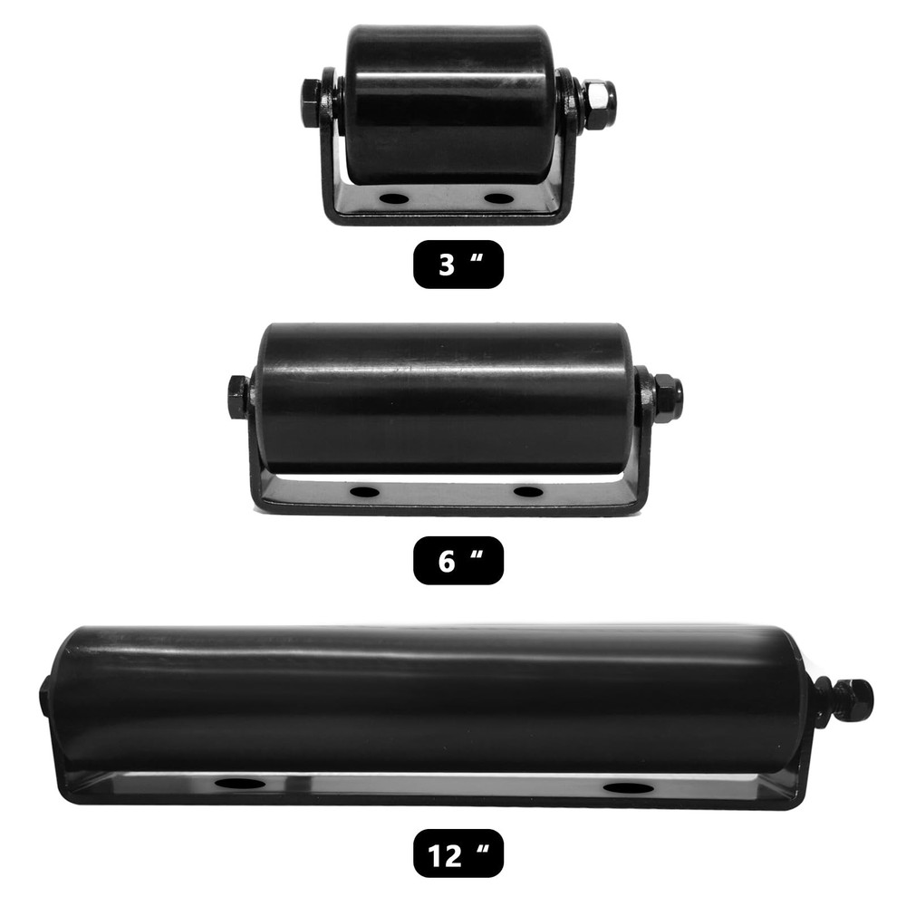 Single Slide Gate Guide Roller with C Post Welded Bracket, Hard Nylon Sliding...