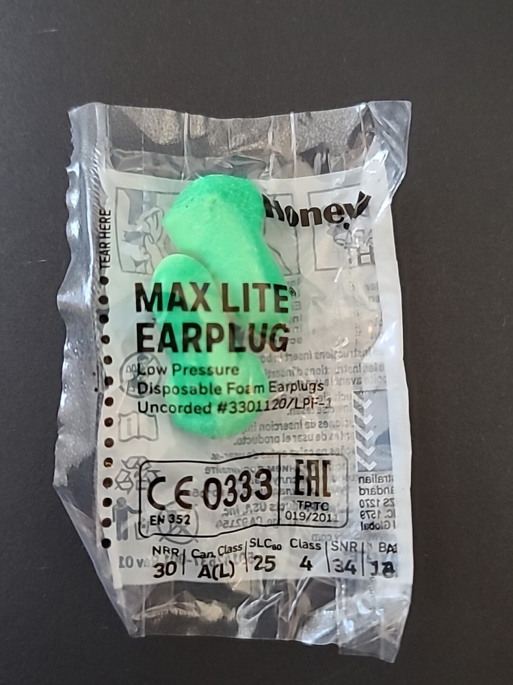 MAX LITE • Earplugs 100 PCS, Individually Packed, Super Comfortable For Sleep.