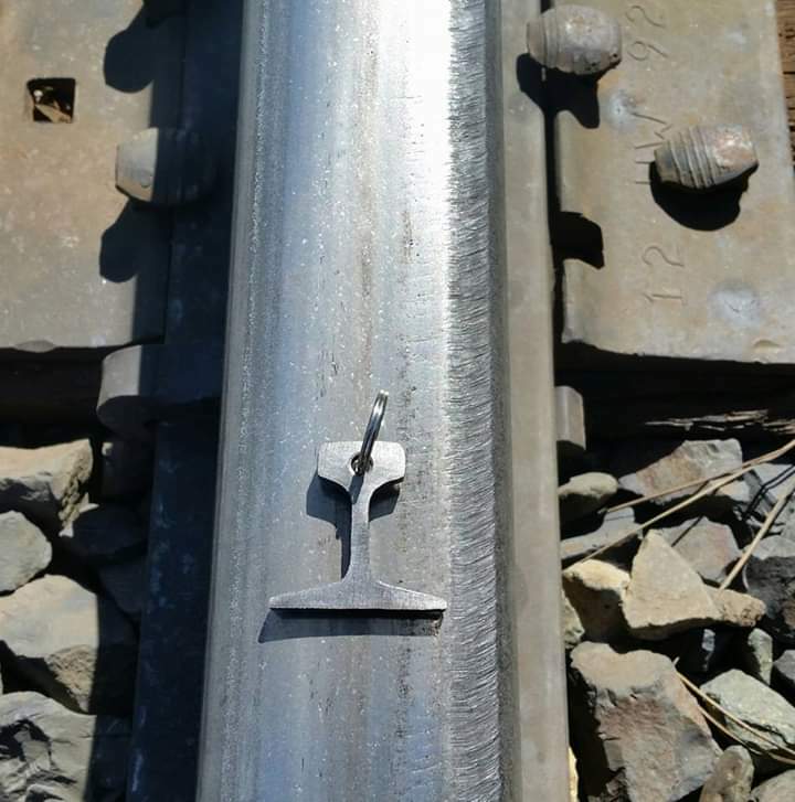 Railroad Mini Rail Keychain Union Pacific Southern Bnsf Norfork Train Donner