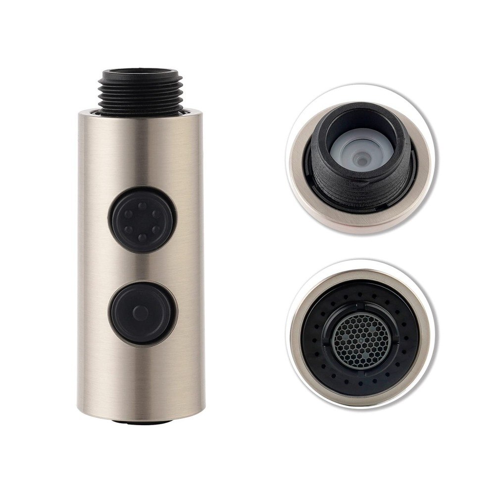 Pull Out Sink Sprayer Head Replacement,2 Function Kitchen Faucet Head 11 Adapter