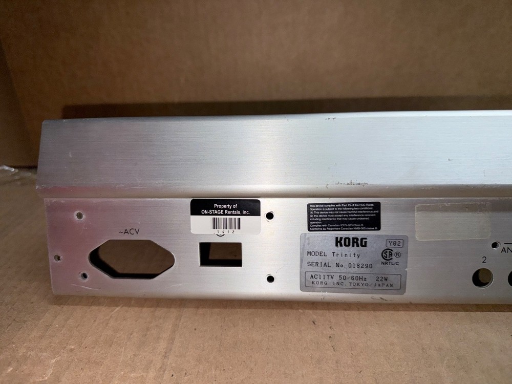 KORG TRINITY CONTROL PANEL HOUSING