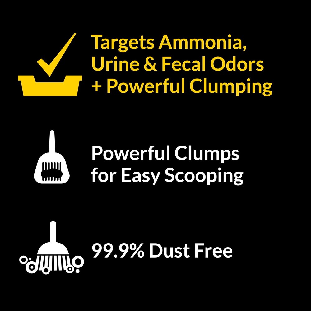 Multi-Cat Clumping Kitty Litter 4-In-1 Strength Deodorizing 35 Pound Pail