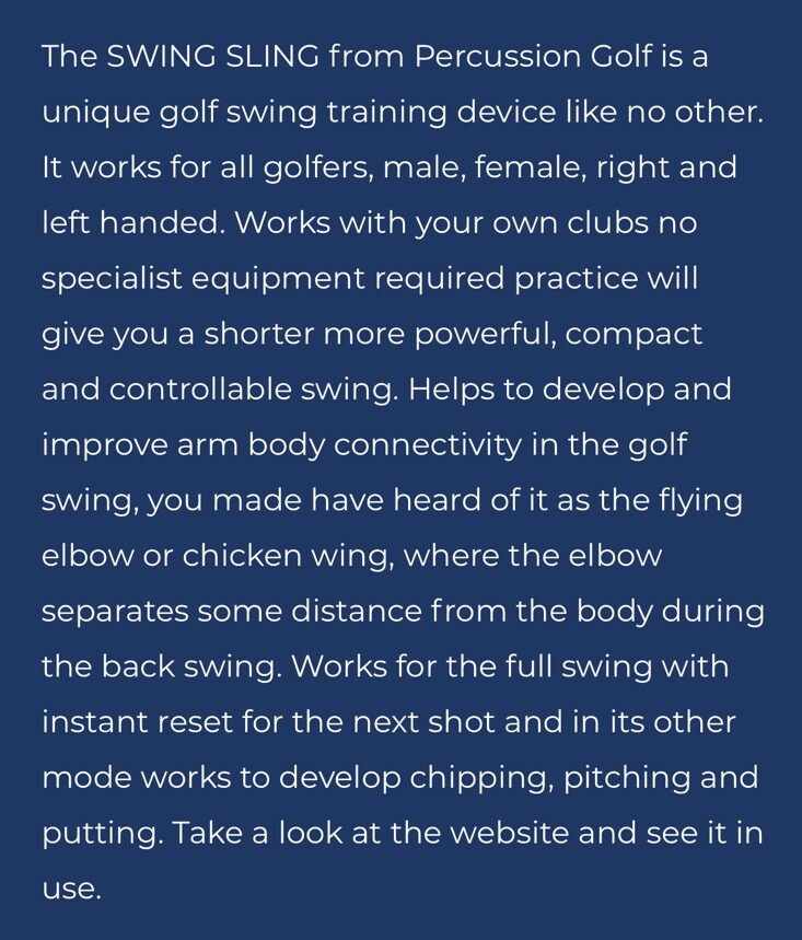 Precision Impact Golf Swing Training Aid