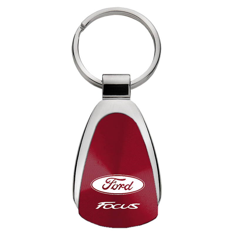 Ford Focus Teardrop Key Chain (Burgundy)