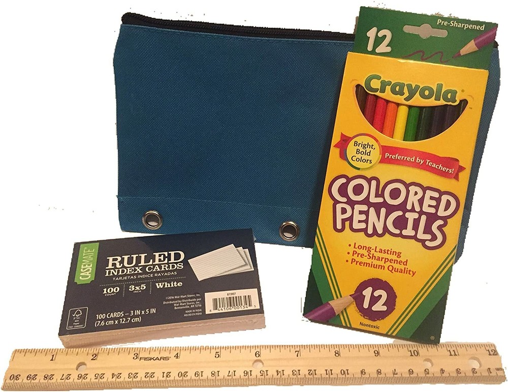 Secondary School Supply Pack 25 Essential Items Bundle for Middle, High, College