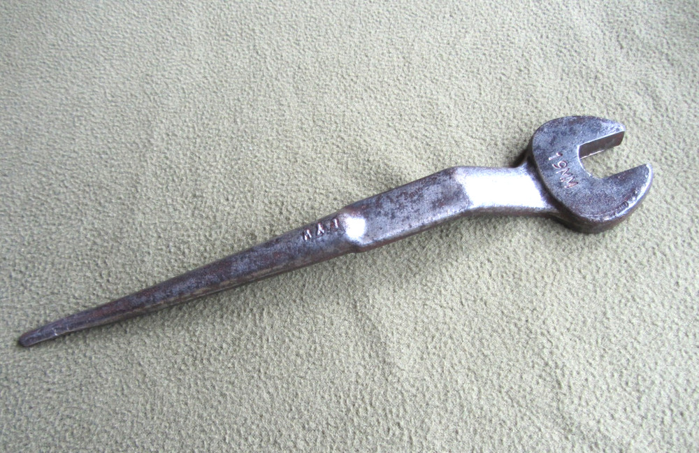 Vintage Open ended cranked Podger Spanner 19mm